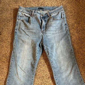 Universal Standard Farrah High Rise Flared Jeans - Western Blue Wash, Size 16